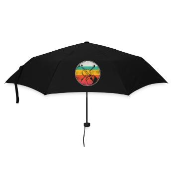 Violon Violoniste Rétro Vintage - Parapluie standard - noir - Devant