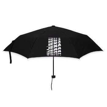Jena Germany City Font Skyline Home - Umbrella (small) - black - Front