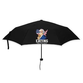 Washington Eats Fire Crackers July 4 Cookie - Umbrella (small) - black - Front