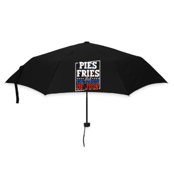 Pies French fries and the Fourth of July - Umbrella (small) - black - Front