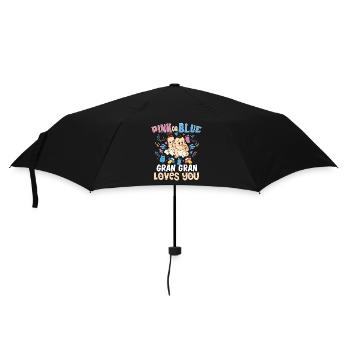 Rose ou bleu Gran Gran t’aime mieux grand-mère - Parapluie standard - noir - Devant