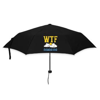 Meteorology Wtf What's The Weather Meteorologist - Umbrella (small) - black - Front