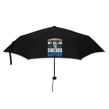 Meteorology Introverted But Willing To Forecasting - Regenschirm (klein) - Schwarz - Vorne