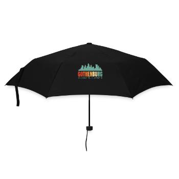 Göteborg Schweden Skyline - Regenschirm (klein) - Schwarz - Vorne