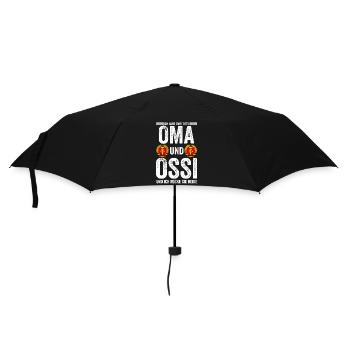 Oma Großmutter Ostdeutschland Ossi Deutschland DDR - Regenschirm (klein) - Schwarz - Vorne