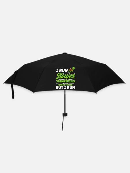 Schildkröte - Regenschirm (klein) - Schwarz