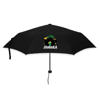 Collage des couleurs du drapeau de la Jamaica Afro Diva - Parapluie standard - noir - Devant