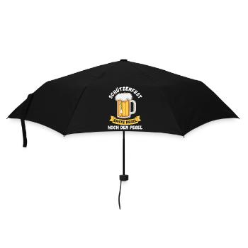 Schützenverein Bier Schützenfest - Regenschirm (klein) - Schwarz - Vorne