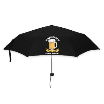 Bier Schützenverein Schützenfest - Regenschirm (klein) - Schwarz - Vorne