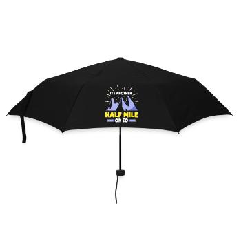 Es Ist Noch Eine Halbe Meile Oder So Wanderung - Regenschirm (klein) - Schwarz - Vorne