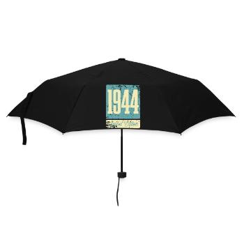 1944 Born Birthday Year of birth - Umbrella (small) - black - Front