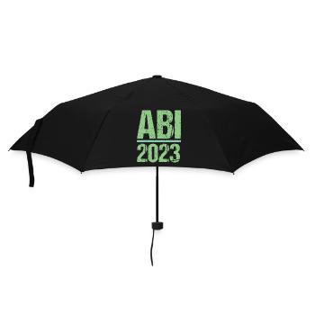 Abitur Gymnasium Damen und Herren Abi 2023 - Regenschirm (klein) - Schwarz - Vorne