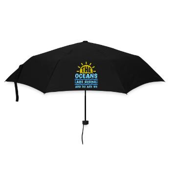 Climate Change The Ocean Is Rising Save The Planet - Regenschirm (klein) - Schwarz - Vorne