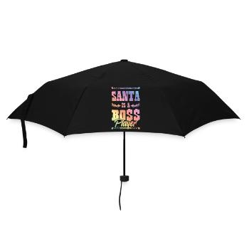 Le Père Noël est un patron - Parapluie standard - noir - Devant