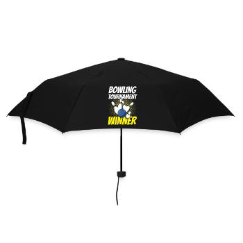 Vainqueur du tournoi de bowling Bowler Bowling par équipe - Parapluie standard - noir - Devant