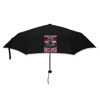 Flamingo JGA - Regenschirm (klein) - Schwarz - Vorne