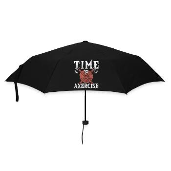 Time To Axercise Lumberjack Axe Forestry - Umbrella (small) - black - Front