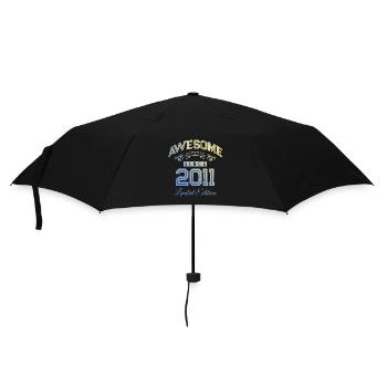 2011 awesome since - Regenschirm (klein) - Schwarz - Vorne