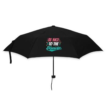 Be nice to midwife obstetrics midwifery profession - Umbrella (small) - black - Front