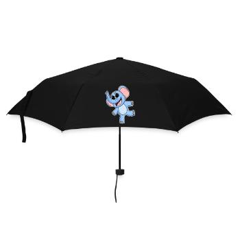 Éléphant - Parapluie standard - noir - Devant