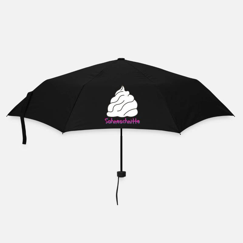 Sahneschnitte - Regenschirm (klein) - Schwarz