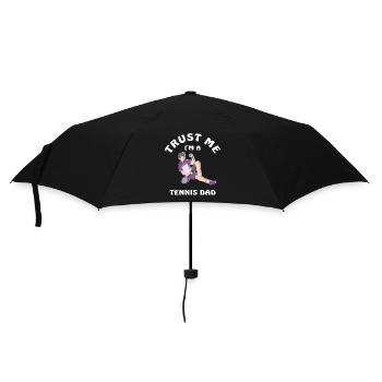 Trust Me I'm A Tennis Dad - Regenschirm (klein) - Schwarz - Vorne
