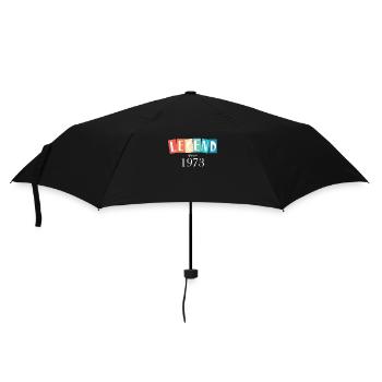 Birthday a legend was born in 1973 - Umbrella (small) - black - Front
