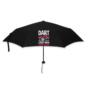 Dart Wein Dartsspieler Darts - Regenschirm (klein) - Schwarz - Vorne