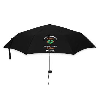pas besoin de psy padel homme humour padeliste - Parapluie standard - noir - Devant