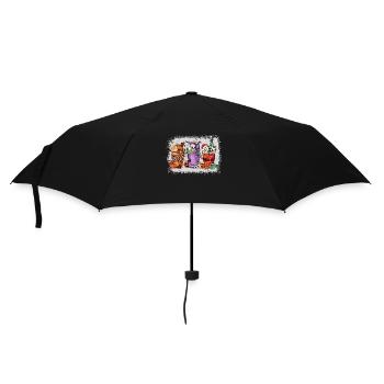 Tasses à café Hallothanksmas blanchies - Parapluie standard - noir - Devant