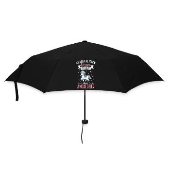 Ich brauche keinen Prinzen - Andalusier - Regenschirm (klein) - Schwarz - Vorne