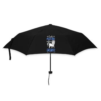 Coole Mädchen reiten Araber - Regenschirm (klein) - Schwarz - Vorne