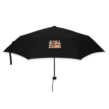 Mächtige, immer noch stehende Retro-Beinamputierte - Regenschirm (klein) - Schwarz - Vorne
