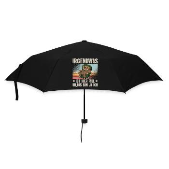 Faultier Irgendwas Ist Hier Faul Oh Das Bin Ja Ich - Regenschirm (klein) - Schwarz - Vorne