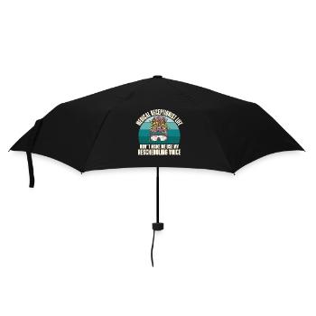 Medizinische Rezeptionistin - Regenschirm (klein) - Schwarz - Vorne