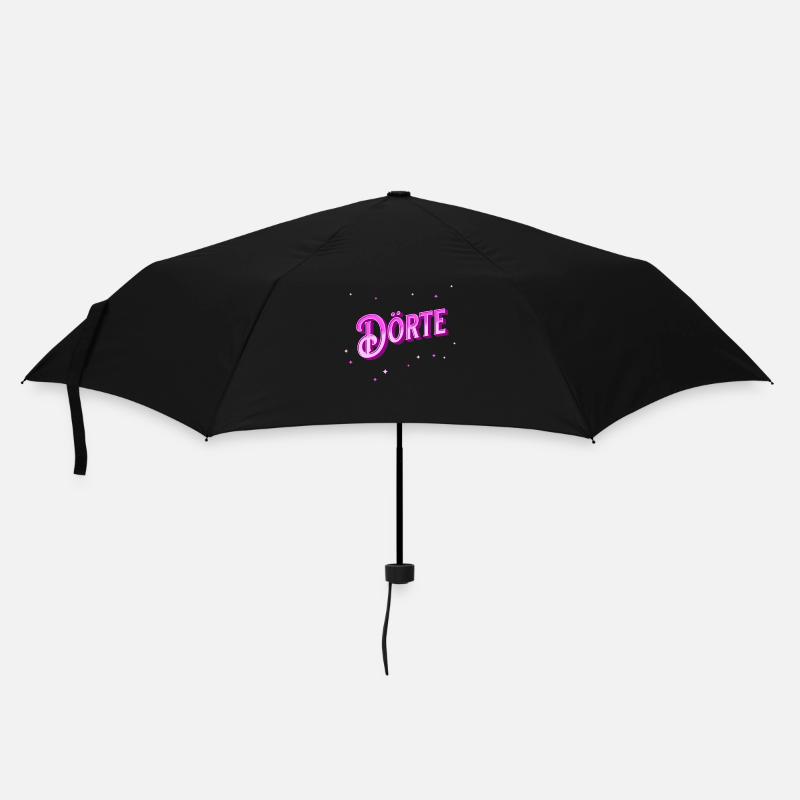 Dörte Namen personalisiert - Regenschirm (klein) - Schwarz
