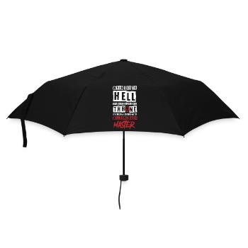 Enfer et maître, drôle - Parapluie standard - noir - Devant