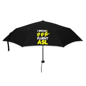 Deaf pride, hearing, disabled, deafness - Umbrella (small) - black - Front