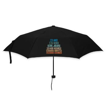 23 Ans Anniversaire - cadeau d'anniversaire - Parapluie standard - noir - Devant