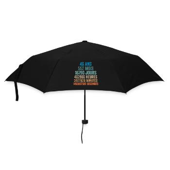 46 Ans Anniversaire - cadeau d'anniversaire - Parapluie standard - noir - Devant