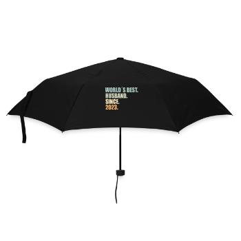 Meilleur mari depuis 2023 1er anniversaire de mariage - Parapluie standard - noir - Devant