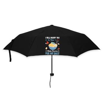 I'll marry you if you make ramen for me - Umbrella (small) - black - Front