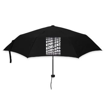 Koblenz Germany City Font Skyline Home - Umbrella (small) - black - Front