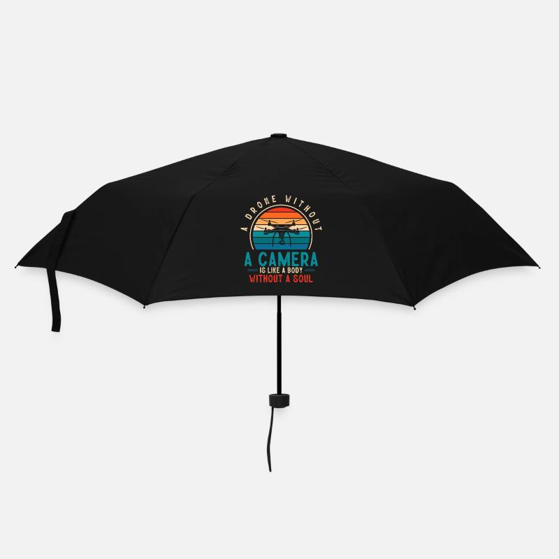 Drone flying, aerial drones, multicopters, drones - Umbrella (small) - black
