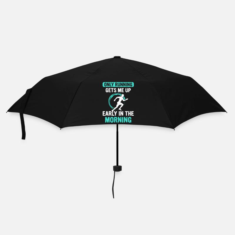 Jogging Spruch zum Laufen - Läufer - Regenschirm (klein) - Schwarz
