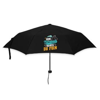 Drôle Chevaux Équitation Cheval - Parapluie standard - noir - Devant