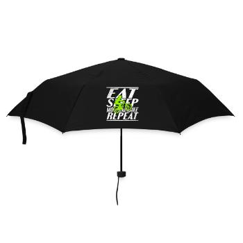 Nourriture Vélo de montagne endormi - Parapluie standard - noir - Devant
