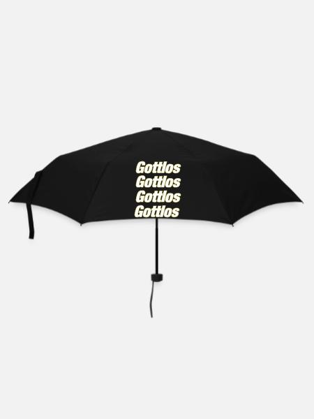 Gottlos - Regenschirm (klein) - Schwarz