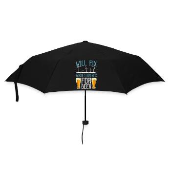 Wind Turbine Tech Will Fix Wind Turbines Windmill - Umbrella (small) - black - Front