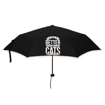 La vie est meilleure avec les chats - Parapluie standard - noir - Devant